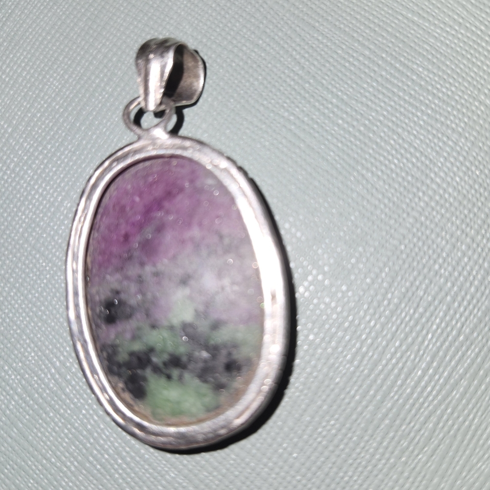 Ruby Zoisite Pendant - Picture 3 of 4